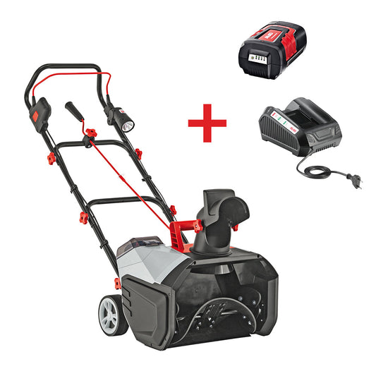 Souffleuse à neige sans fil AL-KO 36V - ST 4048 - avec batterie et chargeur - Déneigement facile jusqu’à 300 m²