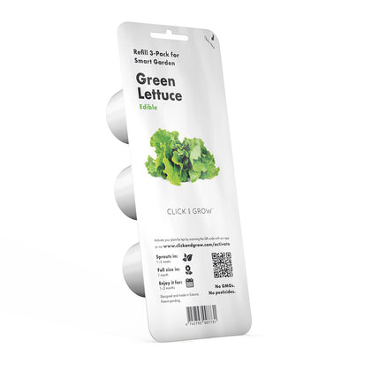 Click & grow Pflanzkapsel - grüner Salat (3-er oder 9-er Packung)