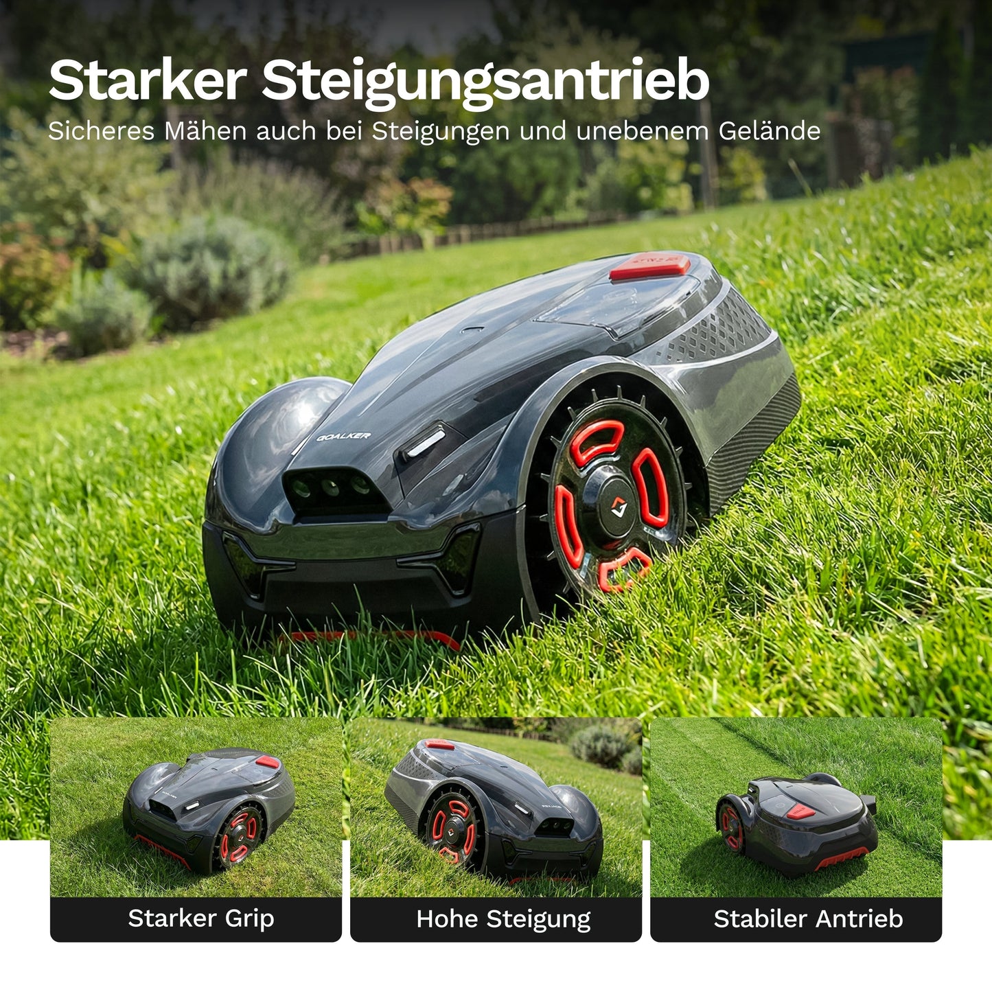 Goalker H3+ – Mähroboter ohne Begrenzungskabel