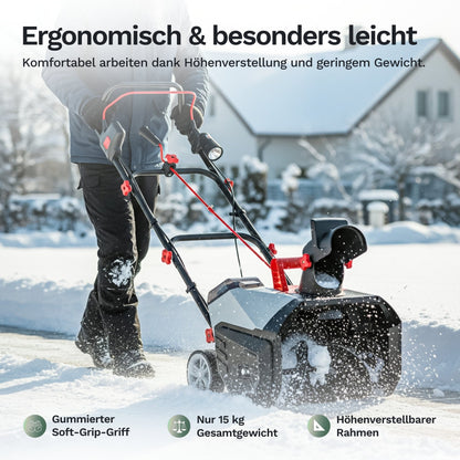 AL-KO Akku-Schneefräse 36V - ST 4048 - inkl. Akku und Ladegerät - Mühelose Räumung bis zu 300 m²