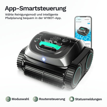 Wybotics Wybot C1 - Akumulatorowy robot basenowy z inteligentną nawigacją