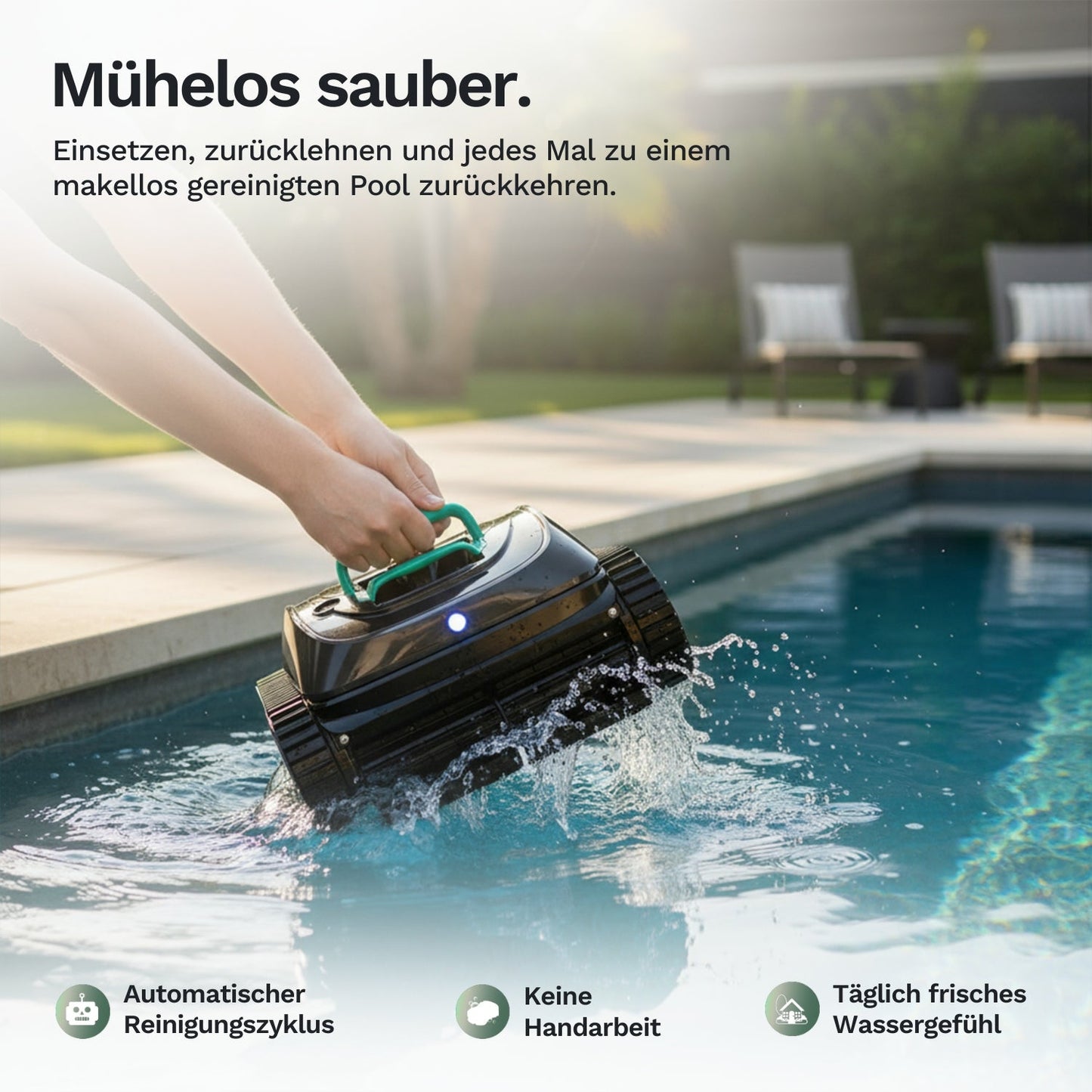 Wybotics Wybot C1 - Akumulatorowy robot basenowy z inteligentną nawigacją