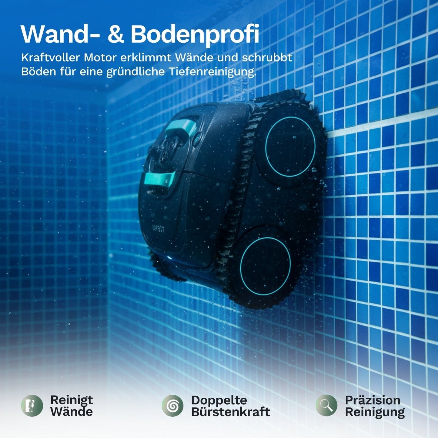 Wybotics Wybot C1 - Akumulatorowy robot basenowy z inteligentną nawigacją