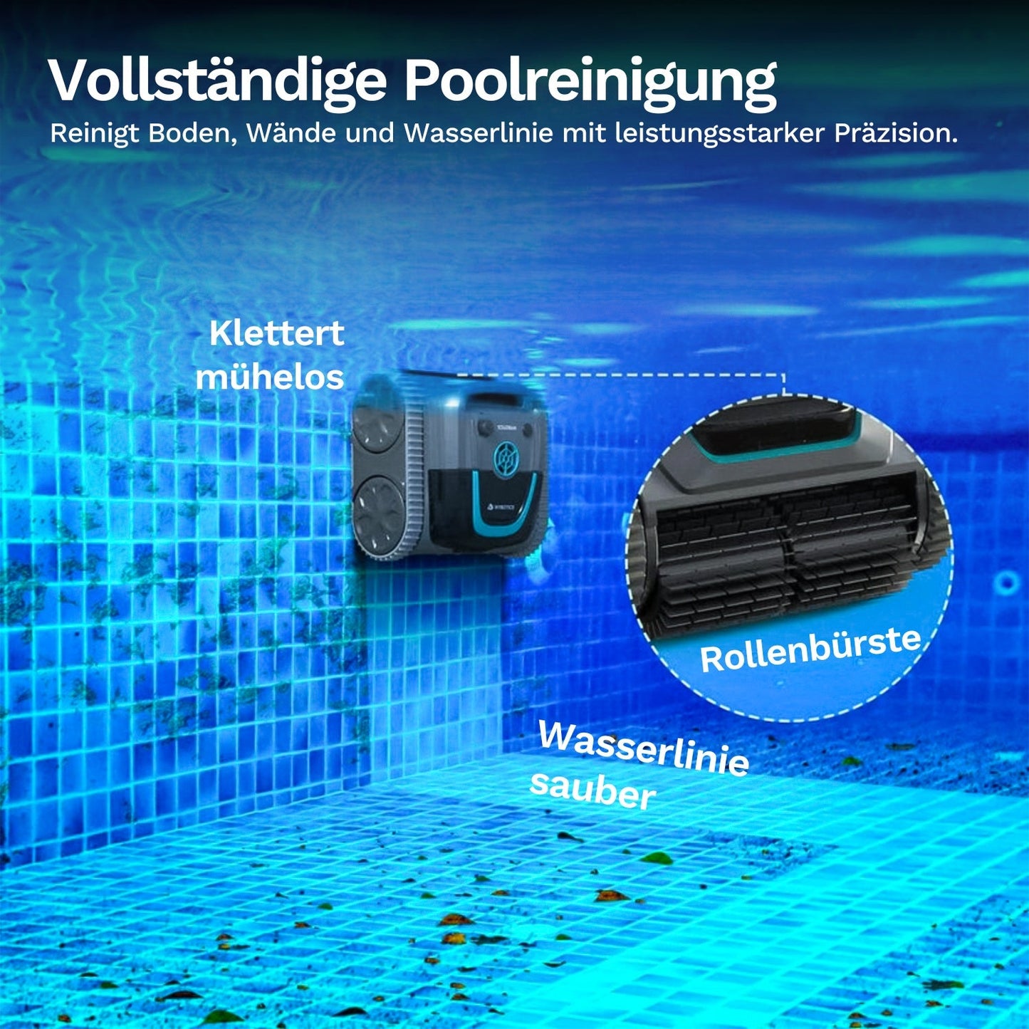 Wybotics Wybot S1 - Akku Poolroboter mit App-Steuerung & 7 Modi