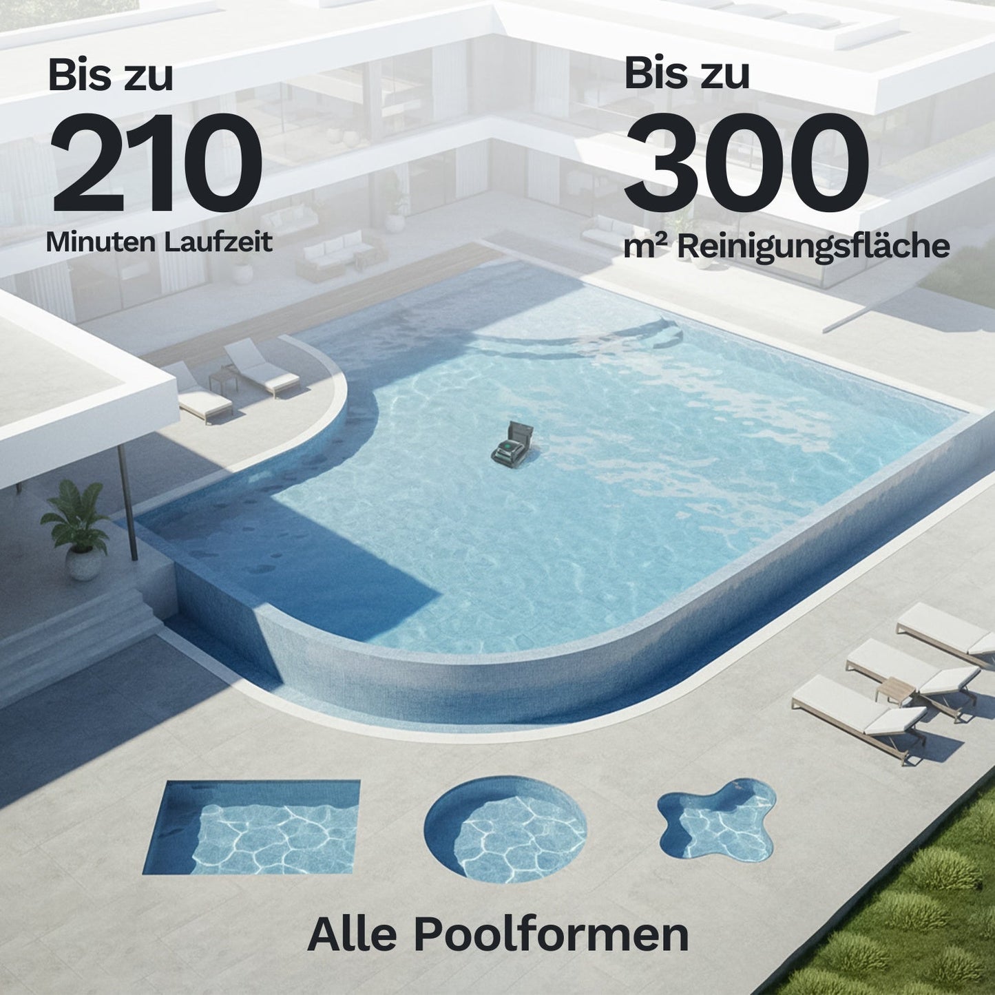 Wybotics Wybot S2 Pro - Akku Poolroboter mit Selbstladung