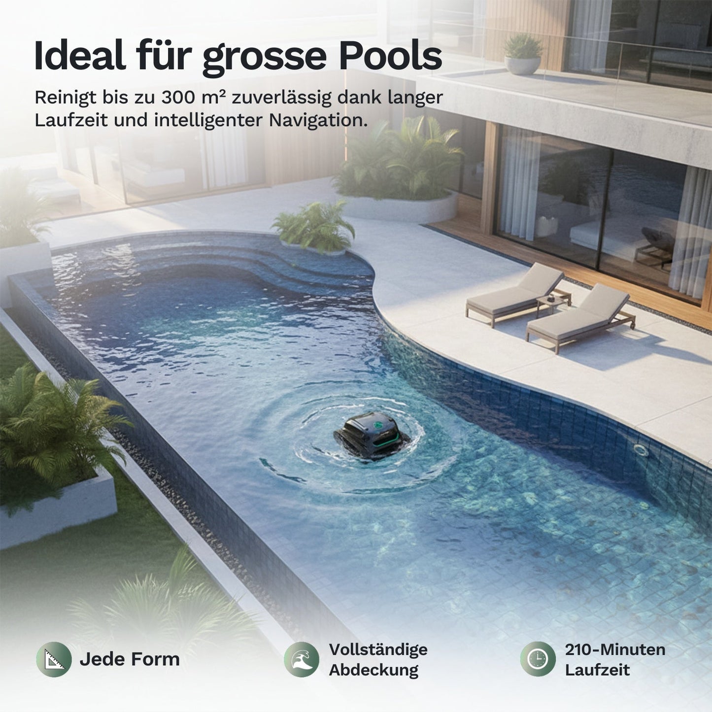 Wybotics Wybot S2 Pro - Akku Poolroboter mit Selbstladung