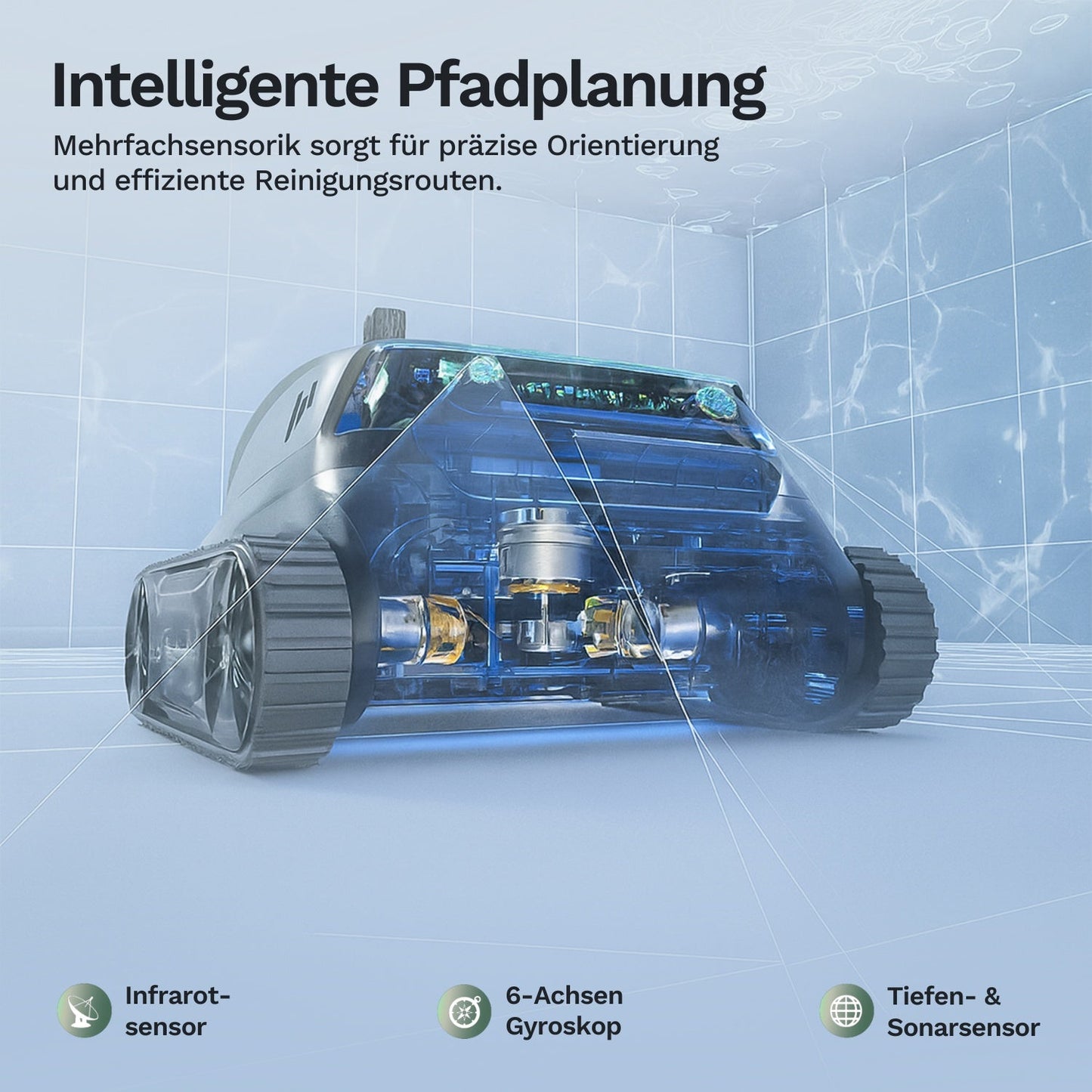 Wybotics Wybot S2 Pro - Akku Poolroboter mit Selbstladung