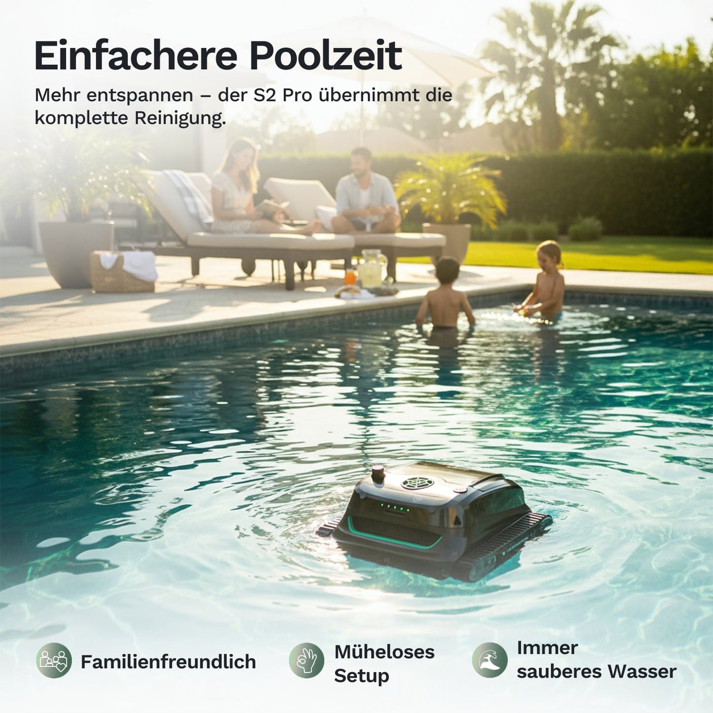Wybotics Wybot S2 Pro - Akku Poolroboter mit Selbstladung