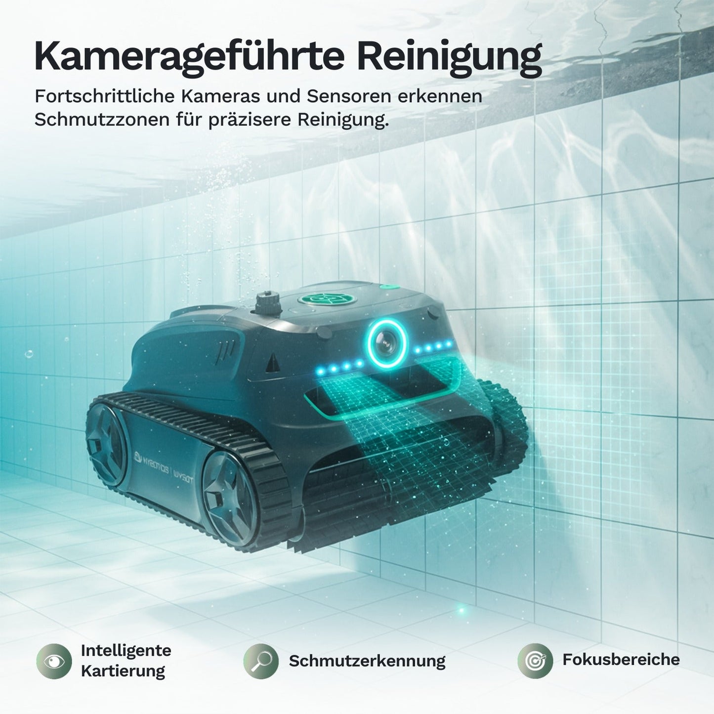 Wybotics Wybot S2 Solar - Akku Poolroboter mit automatischer Schmutzerkennung