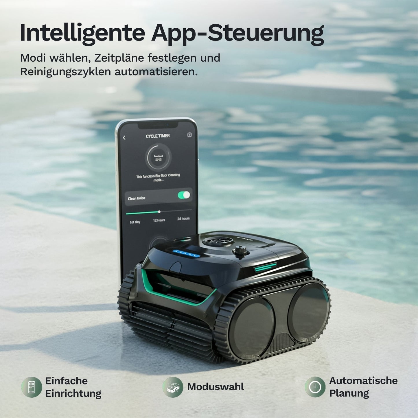 Wybotics Wybot C2 - Batteridrevet poolrobot med app-styring