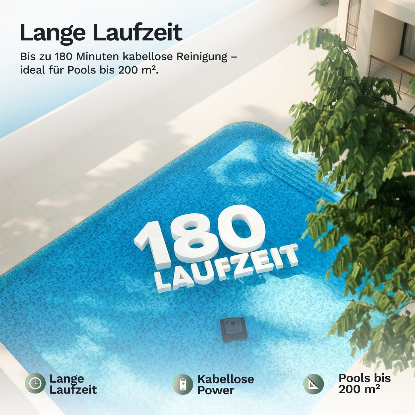 Wybotics Wybot C2 - Batteridrevet poolrobot med app-styring