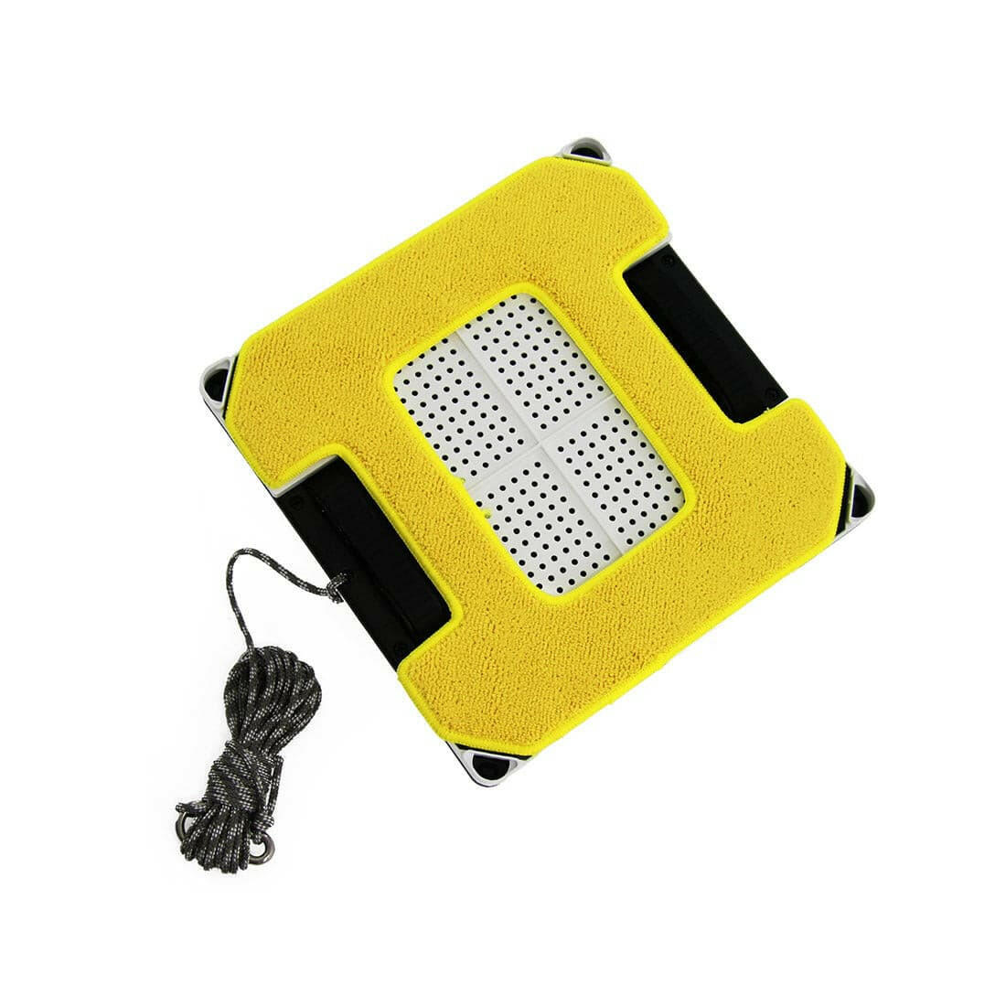 Hobot 268 Fensterputzroboter von unten mit Mikrofaser-Pad-Halterung